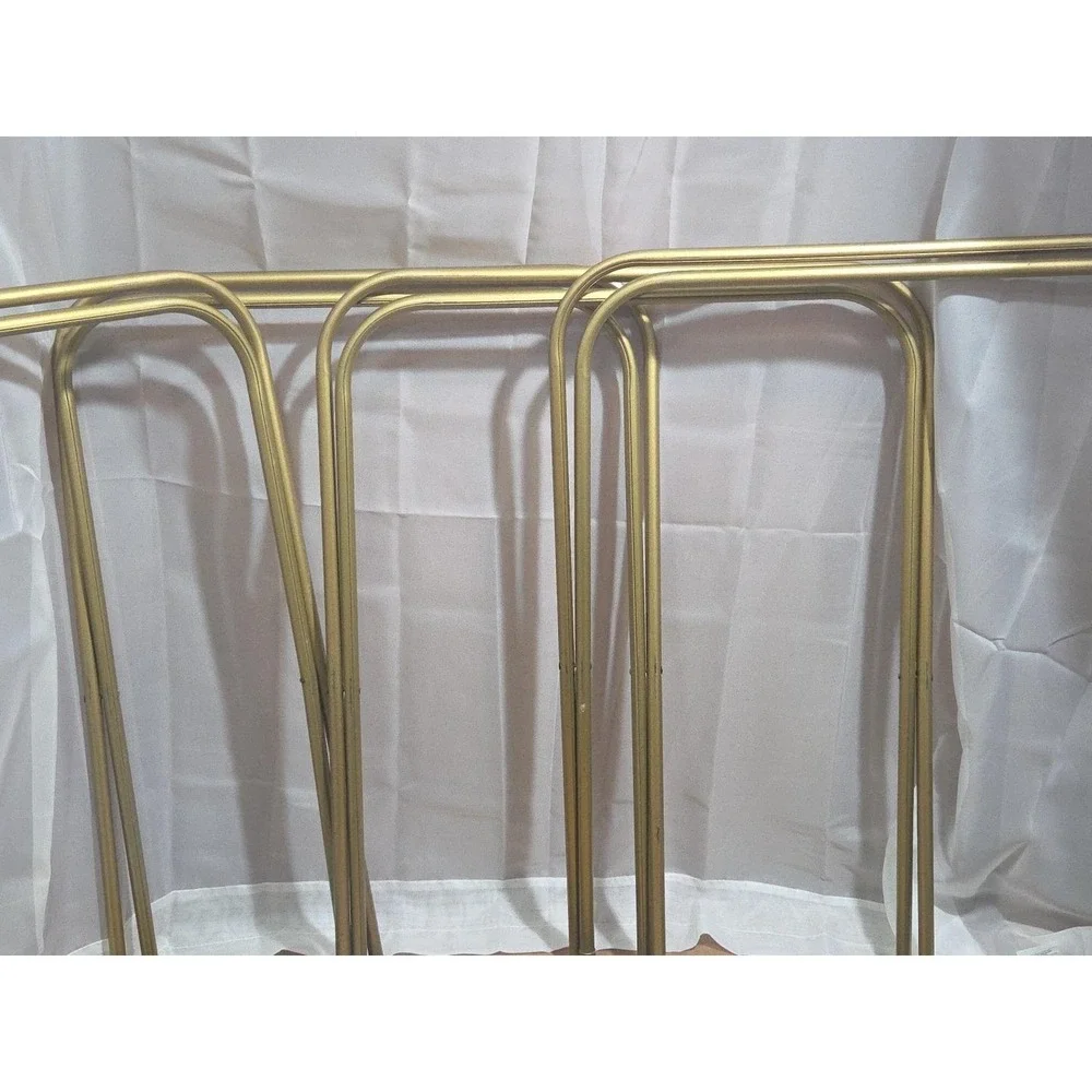Vtg Westal complete 5-Piece TV Tray Set Mid‎ Century Farm Barn Nature Folding